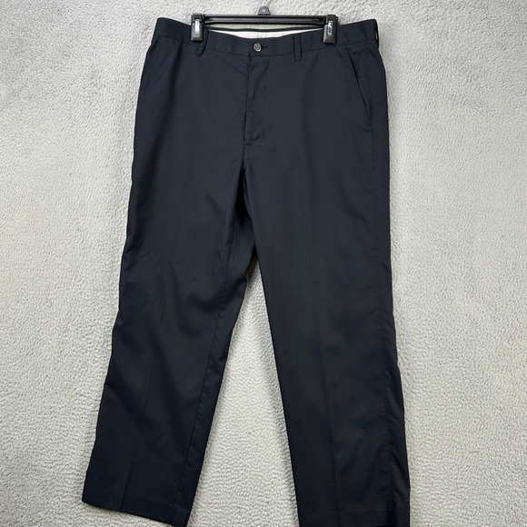 Callaway Pants Golf Mens 36X30 Black Chino Flat Front Straight Pocket Athletic - Picture 1 of 8